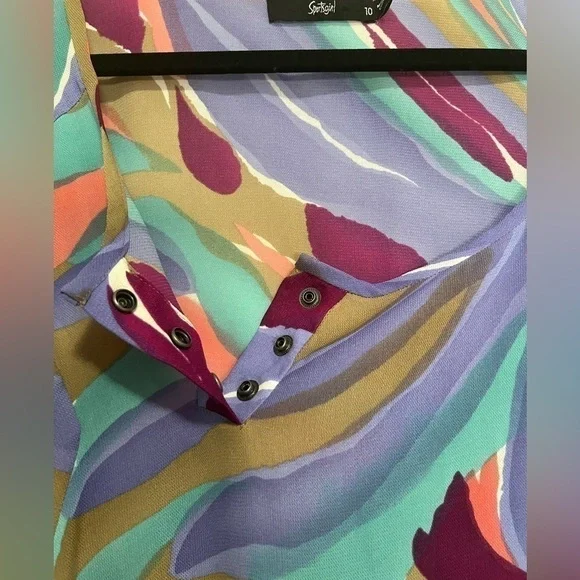 Multicolor Abstract Tunic - Picture 4 of 12